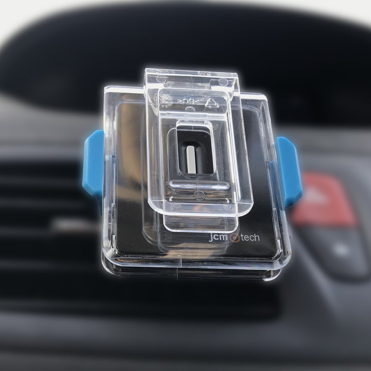 Mando manos libres FREE T para instalar detrás del retrovisor y abrir cuando es detectado, sin pulsar