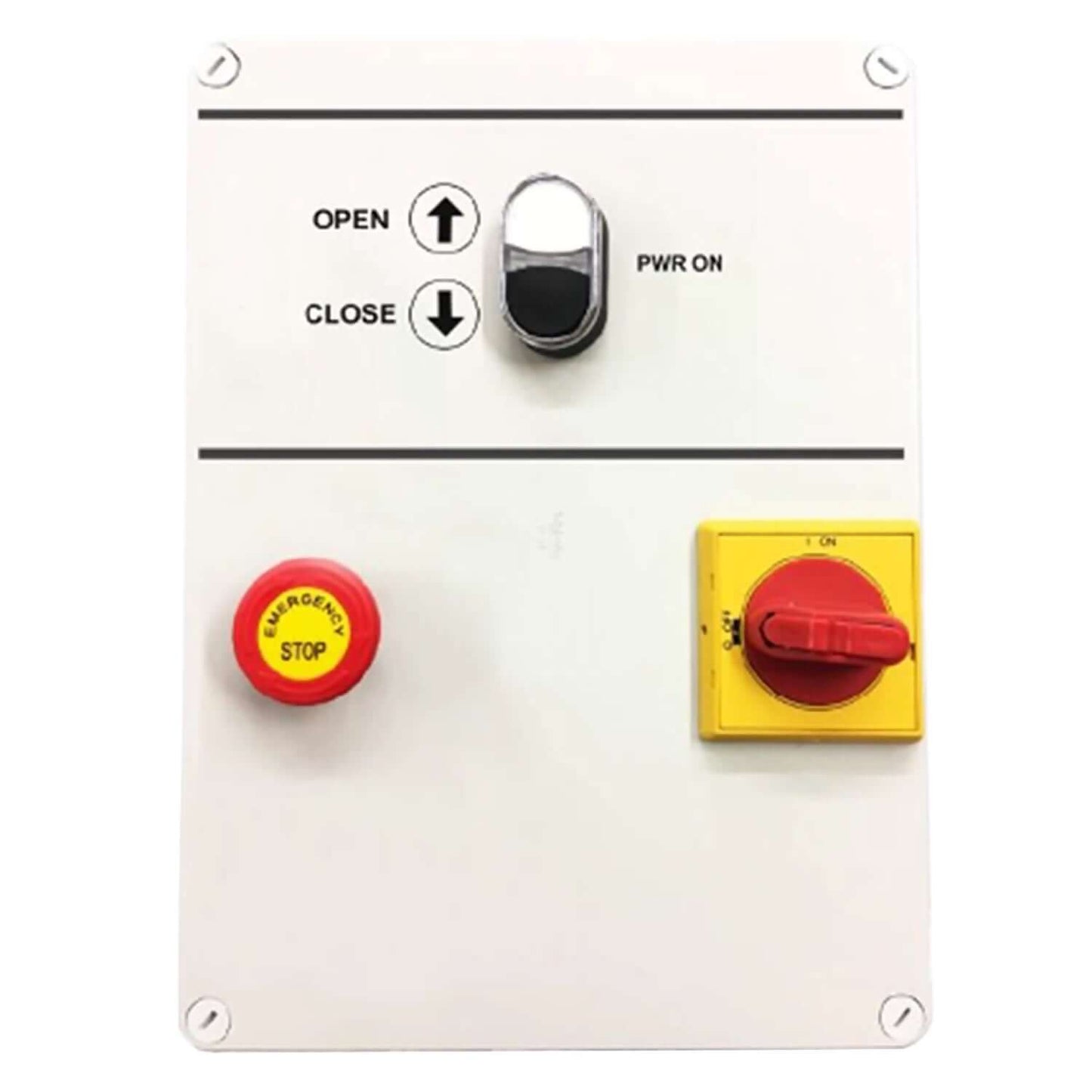 Cuadro de maniobras trifásico compatible con todos los motores de puertas industriales
