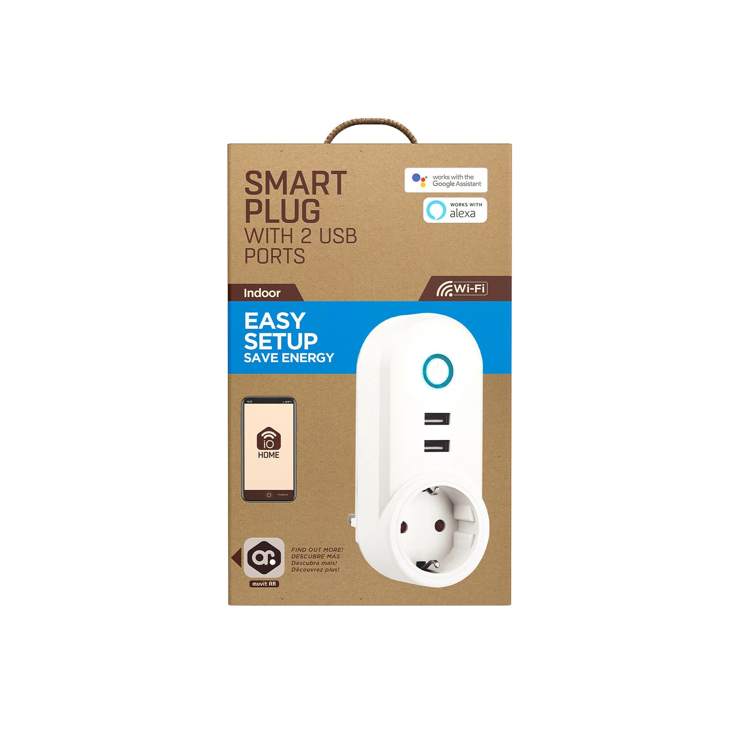 muvit iO enchufe inteligente Wifi con 2 USB