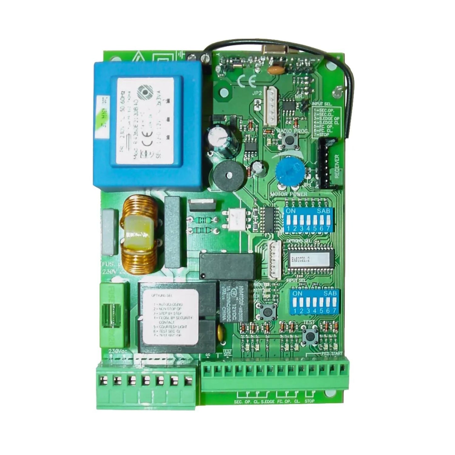Cuadro de maniobra para puertas correderas BASIC+MN con receptor incorporado