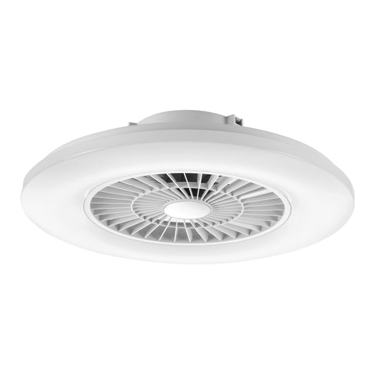 muvit iO Lámpara superficie techo WIFI Blanco CCT con ventilador y compatible con asistentes de voz 600*170mm