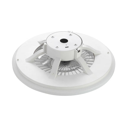 muvit iO Lámpara superficie techo WIFI Blanco CCT con ventilador y compatible con asistentes de voz 600*170mm