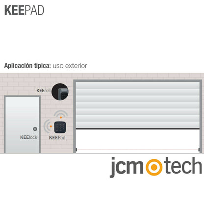 Teclado sin cables KEEPAD via radio para abrir puertas sin llaves ni mandos, con solo un código
