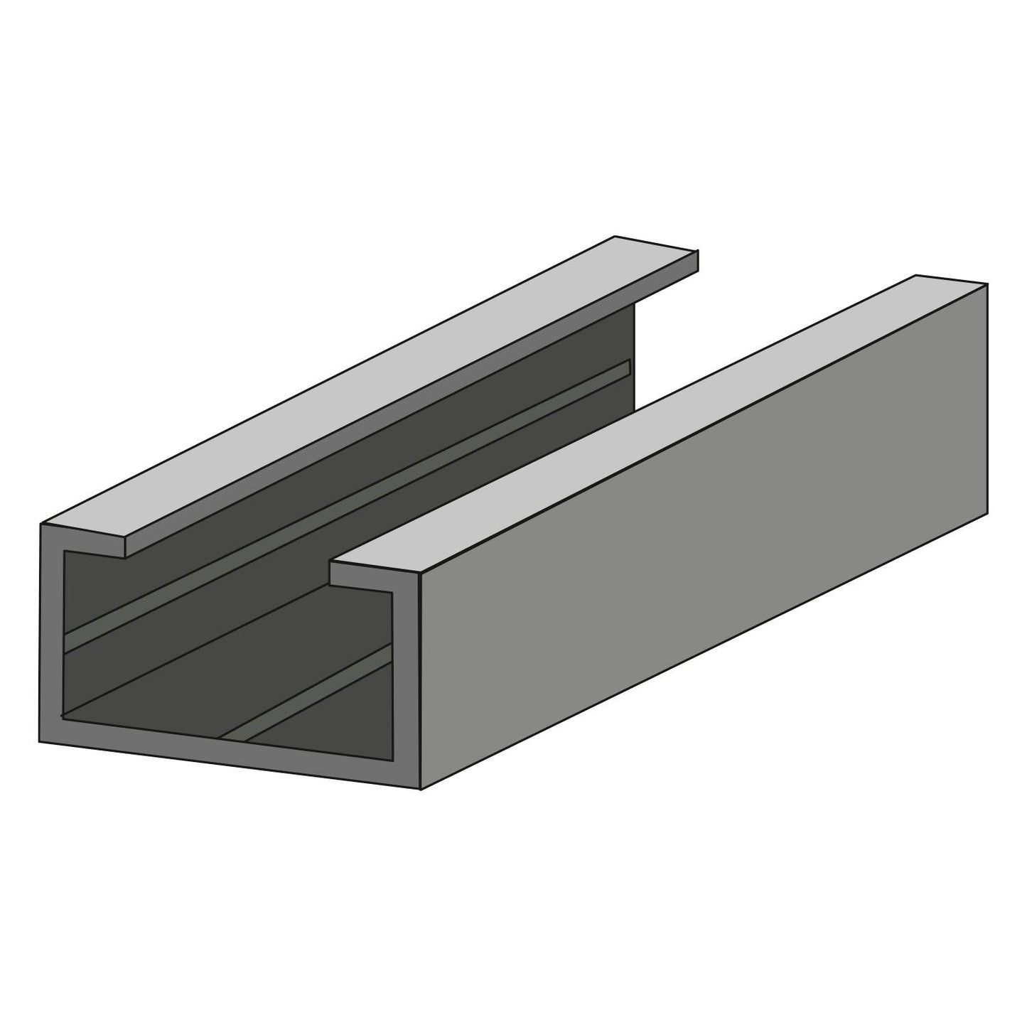 Perfil de aluminio ALU-2509