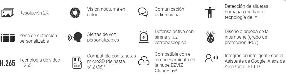 Cámara doméstica wifi inteligente H3C