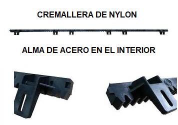 CREMALLERA DE NYLON